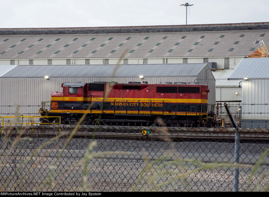 KCS 2900 sits outside the Shreveport Shops 